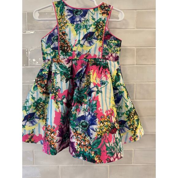 Baby Girl Peppa & Julie Special Occasion Multicolor Floral Dress 18 Months - Picture 5 of 6